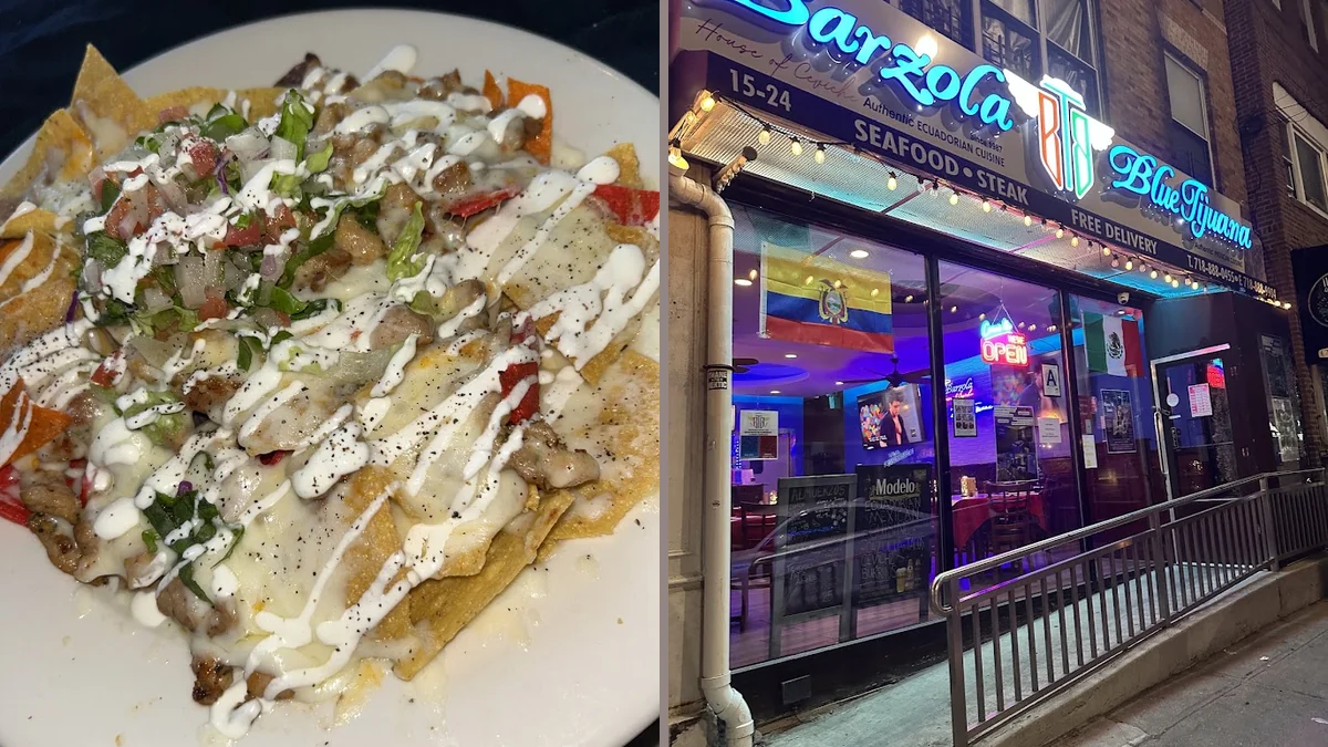 Fresh food served in a casual restaurant.